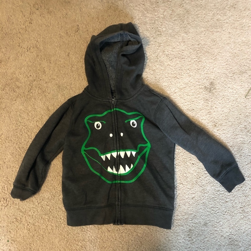 Okie dokie T. rex dinosaur hoodie size 3t